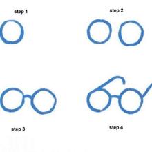 220x220 How To Draw A Pair Of Glasses - Glasses Drawing
