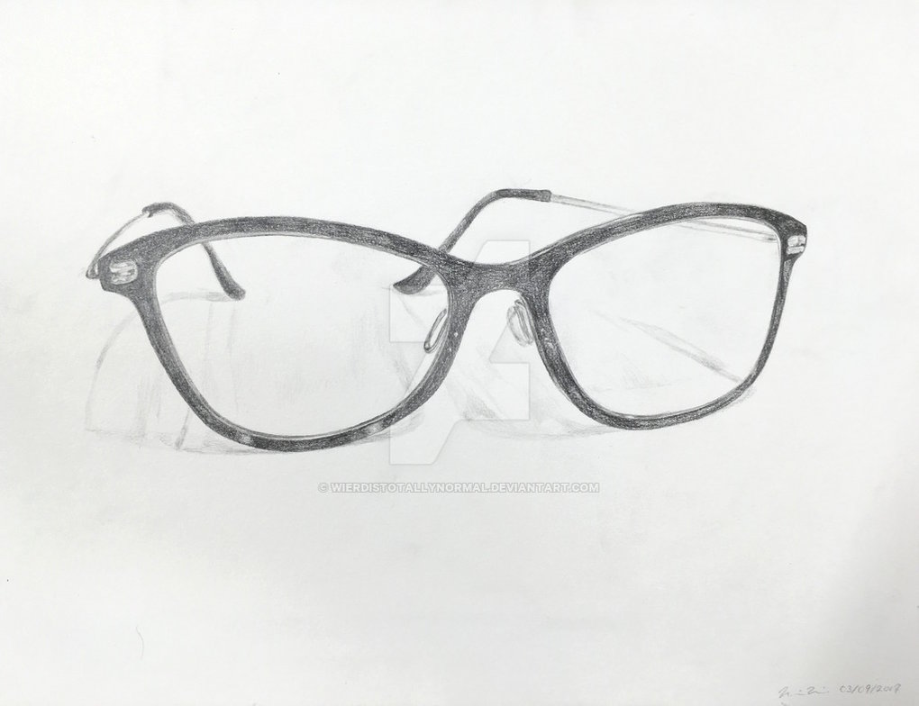 1020x784 Intro To Drawing - Glasses Drawing