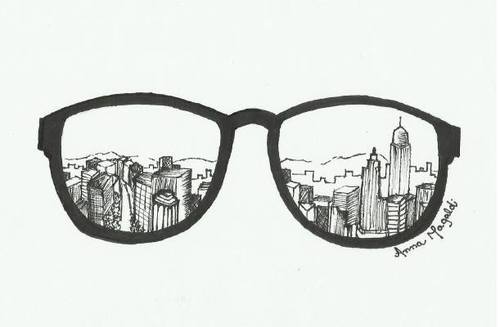 500x327 Anna Magaldi Via Facebook On We Heart It - Glasses Drawing