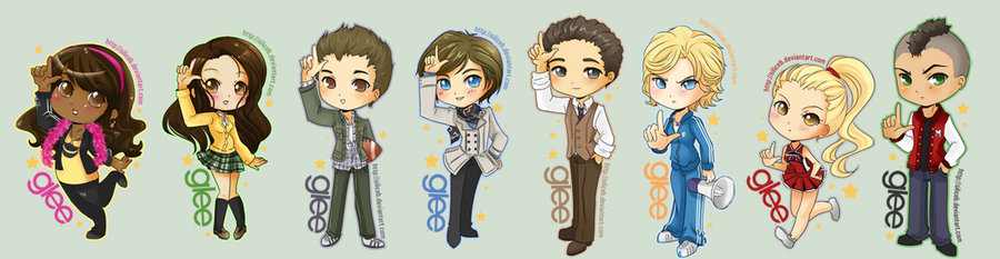 900x233 Glee - Glee Drawings