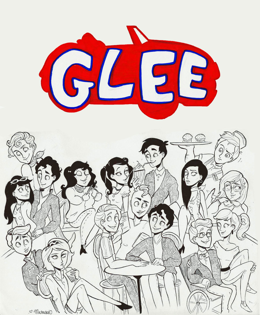 900x1089 Image - Glee Drawings