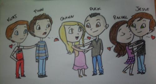 500x269 accio glee love! discovered - Glee Drawings