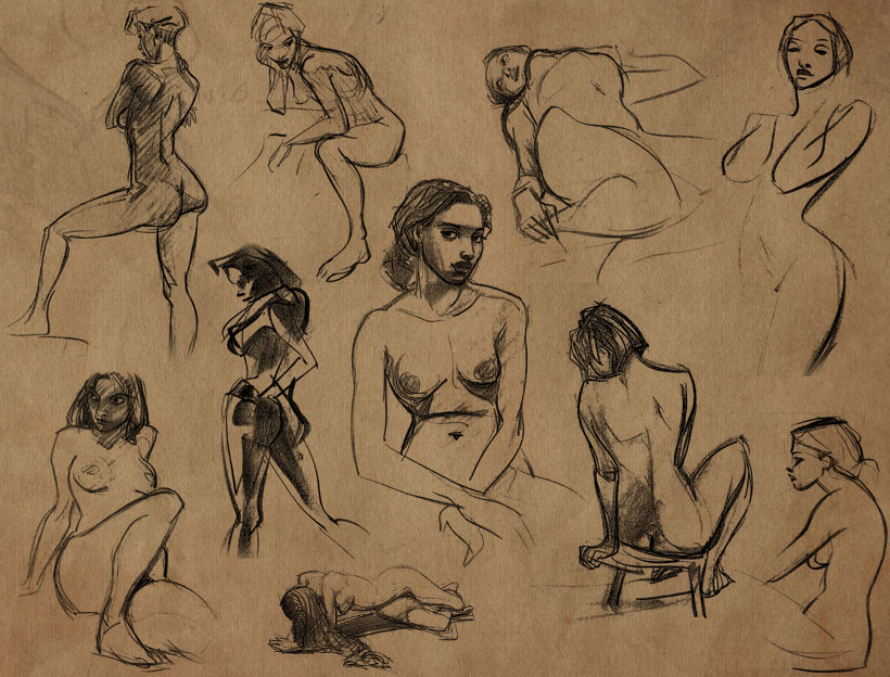 820x624 glen keane life drawings - Glen Keane Drawing