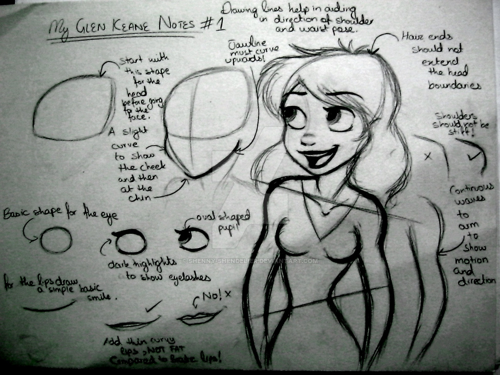 1024x768 self glen keane tutorial - Glen Keane Drawing