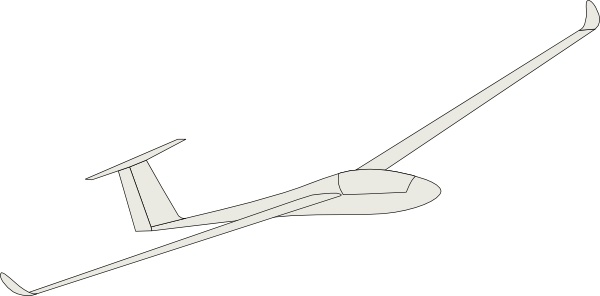 600x296 glider clip art free vector in open office drawing - Glider Drawing