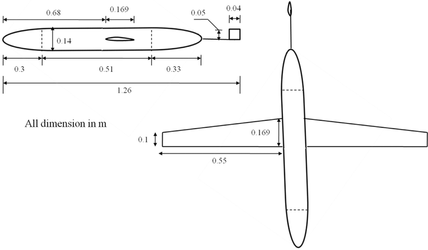 850x498 schematic drawing of laboratory glider download scientific diagram - Glider Drawing