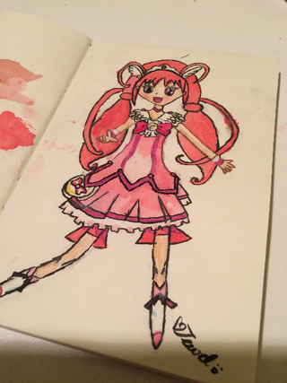 320x427 The Finished Drawing - Glitter Drawing