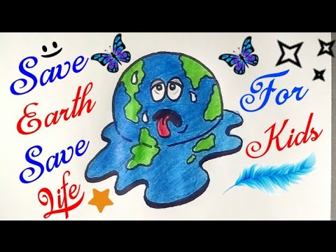 480x360 how to draw save earth and stop global warming drawing for kids - Global Drawing