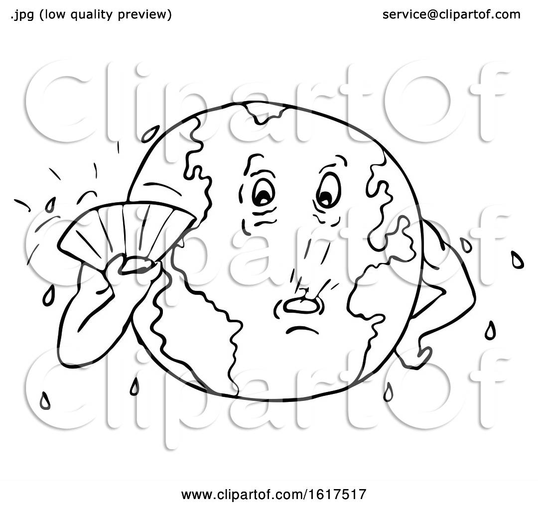 1080x1024 earth global warming drawing black and white - Global Warming Drawing