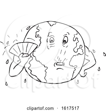 450x470 earth global warming drawing black and white - Global Warming Pictures For Drawing