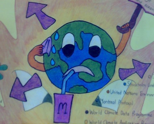 540x436 Global Warming - Global Warming Pictures For Drawing