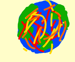 300x250 Earth Destroyed - Global Warming Pictures For Drawing