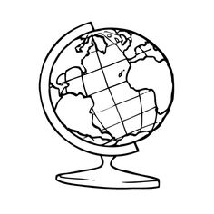 236x236 How To Draw World Globes With Easy Step - Globe Drawing