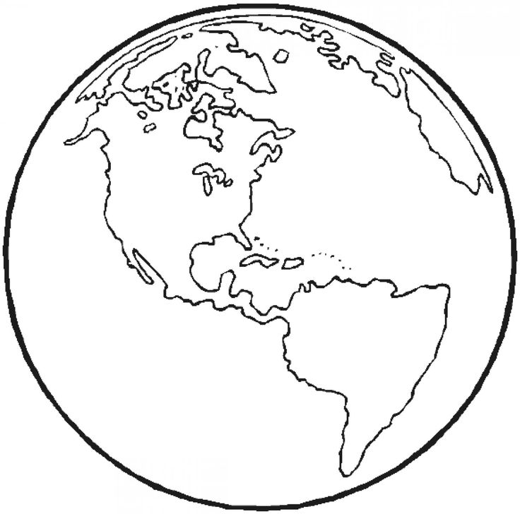 736x728 Drawn Globe Line Drawing - Globe Drawing Images