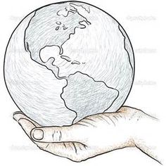 236x236 Globe Sketch Stock Photo Kreativ - Globe Drawing Simple
