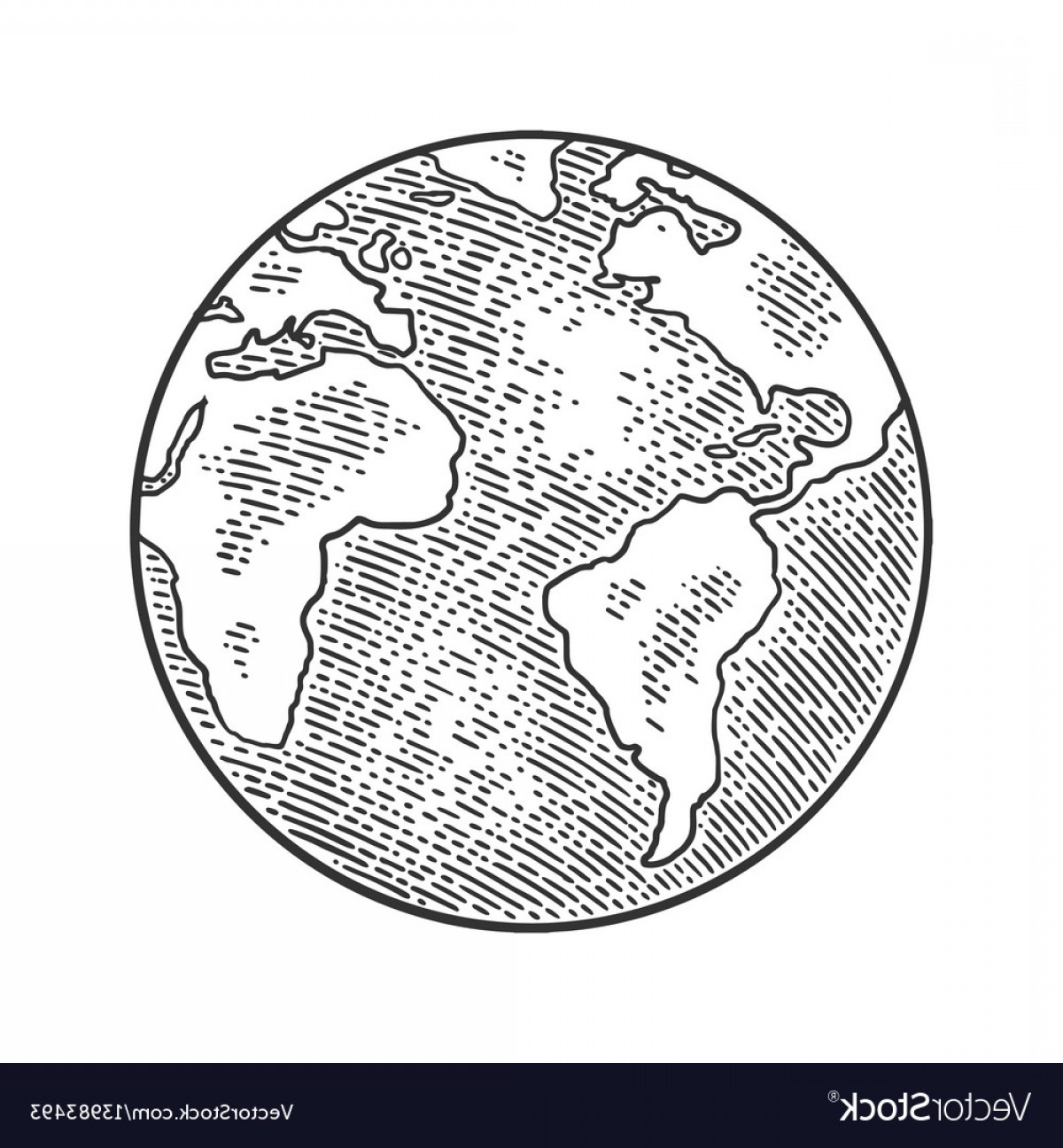 Globe Drawing Vector at PaintingValley.com | Explore collection of ...