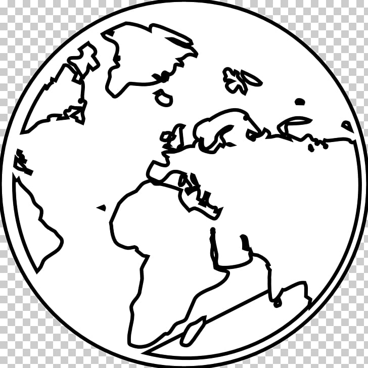 728x728 earth globe black and white globe line art png clipart free - Globe Line Drawing
