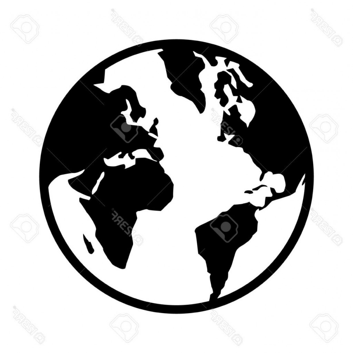 1228x1228 world map in globe vector as world map vector lines new world map - Globe Line Drawing