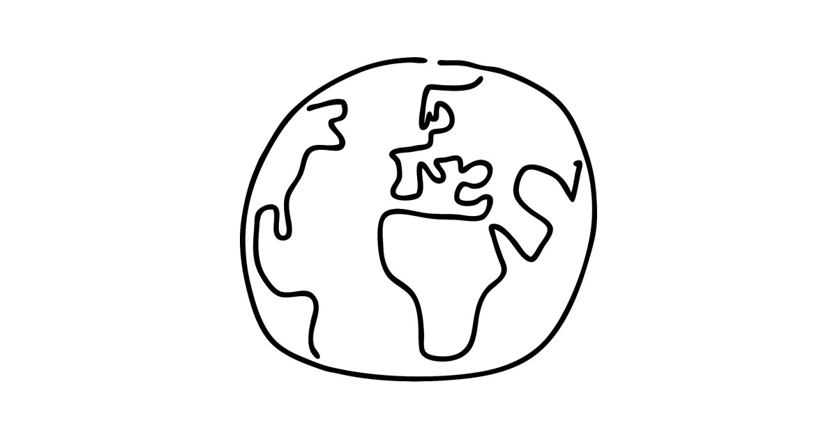 1200x630 Globe World - Globe Line Drawing