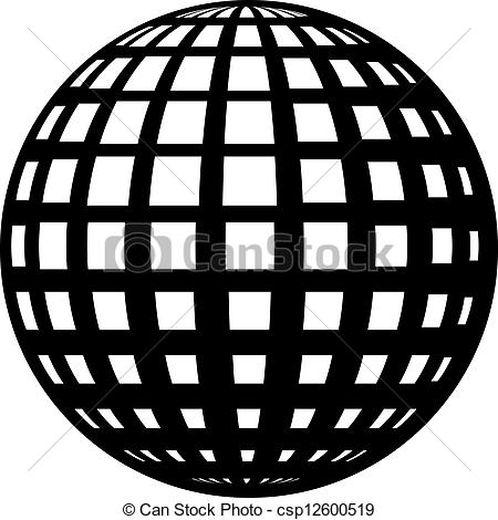 450x470 Clipart Line Drawing Globe - Globe Line Drawing