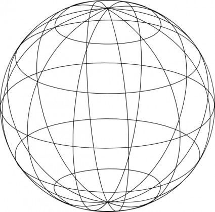 425x419 Globe Outline Drawing - Globe Outline Drawing