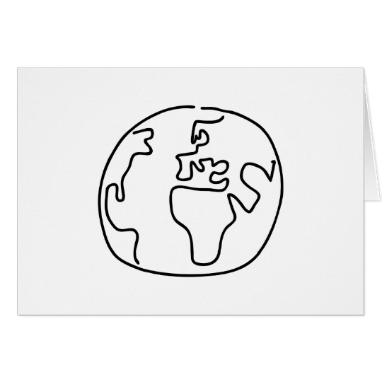 540x540 world ball globe map of the world africa europe - Globe Outline Drawing