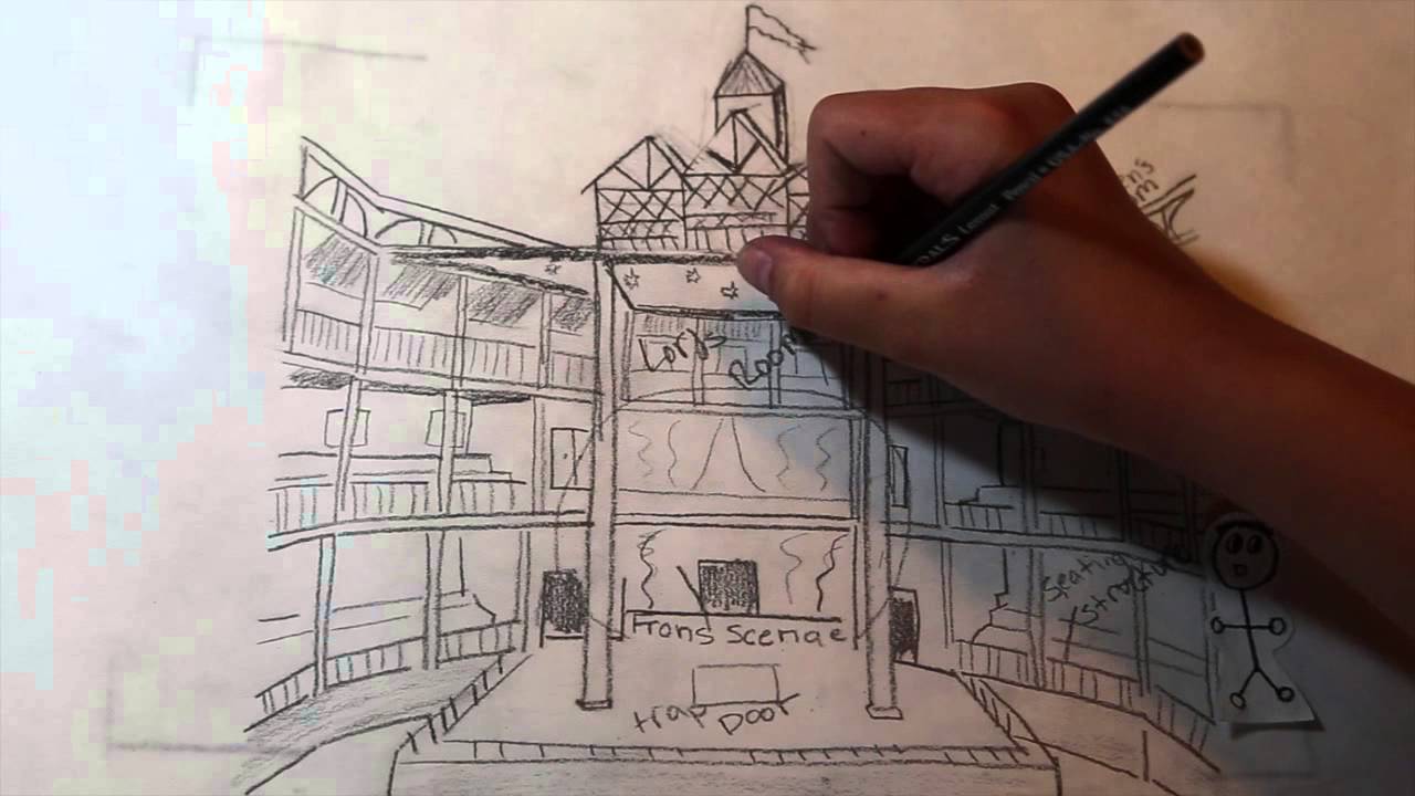 1280x720 Joe Bob's Tour Of The Globe Theater - Globe Theatre Drawing