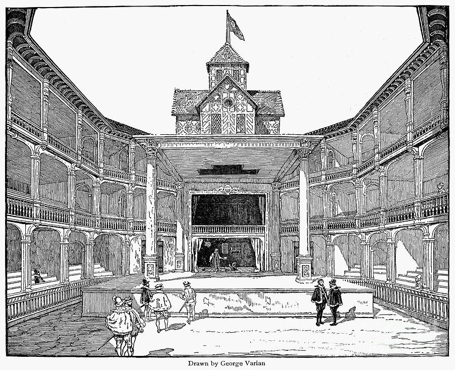 900x733 London Globe Theatre Photograph - Globe Theatre Drawing
