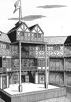 233x333 Remains Of Shakespeare's First Globe Theatre Unearthed In East - Globe Theatre Drawing