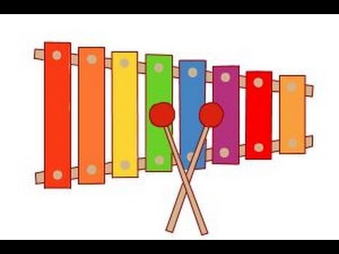 480x360 How To Draw A Xylophone - Glockenspiel Drawing