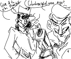 300x250 Glockenspiel Gun Drawing - Glockenspiel Drawing