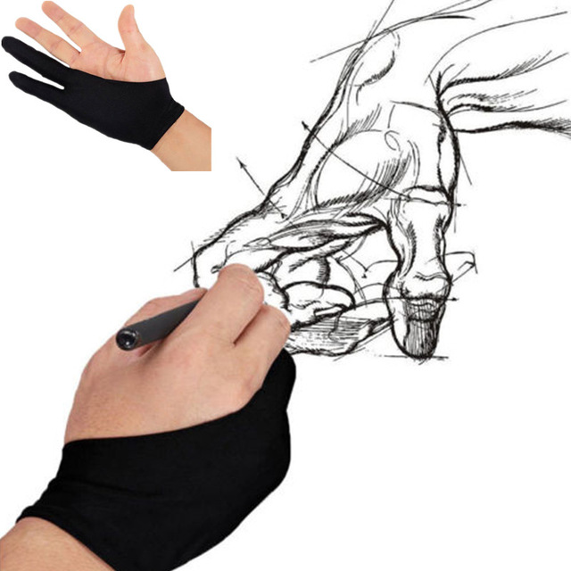 640x640 Professional Free Size Artist Drawing Glove For Huion Graphic - Gloves Drawing