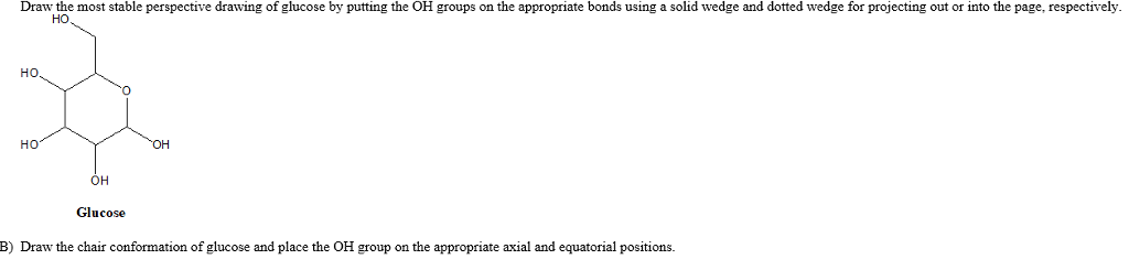 1024x245 solved draw the most stable perspective drawing of glucos - Glucose Drawing