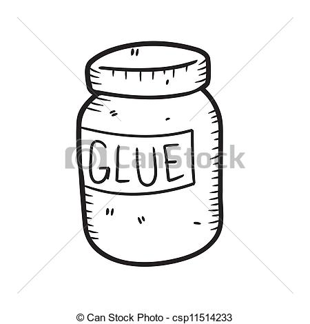 450x470 glue bottle - Glue Drawing