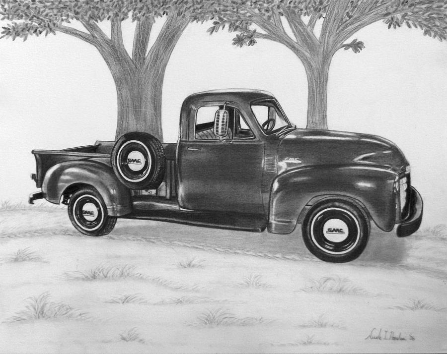900x714 Classic Gmc Truck Drawing - Gmc Drawing