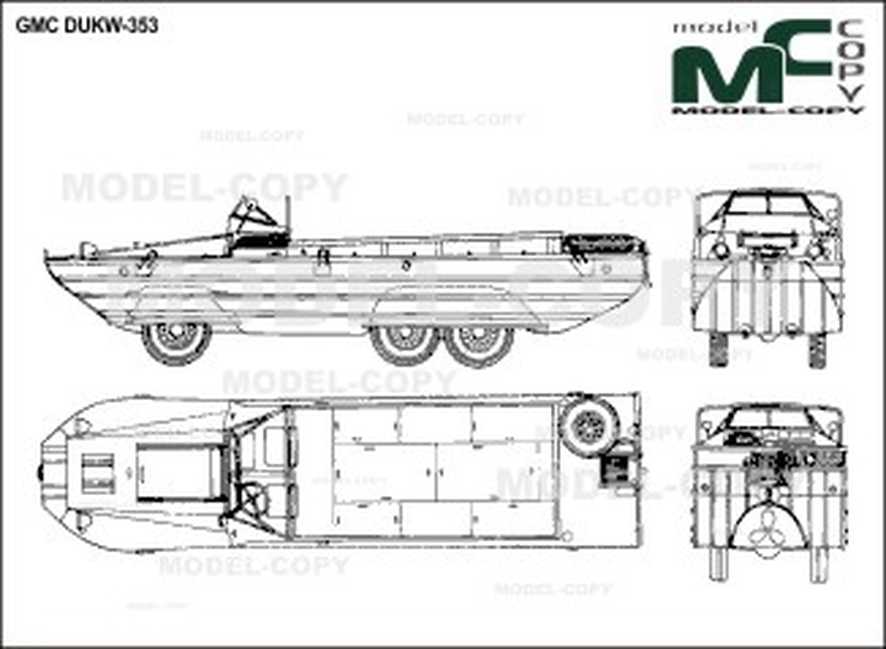 886x649 Gmc Dukw - Gmc Drawing