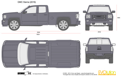 400x250 Gmc Sierra Vector Drawing - Gmc Drawing