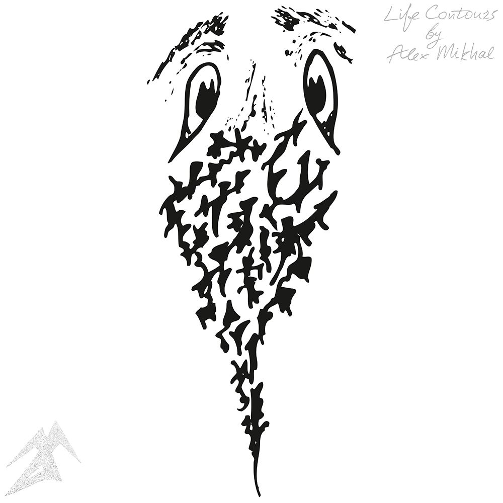 1000x1000 abstract tattoo scribble sad gnat - Gnat Drawing