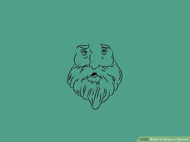 728x546 how to draw a gnome steps - Gnome Cartoon Drawing