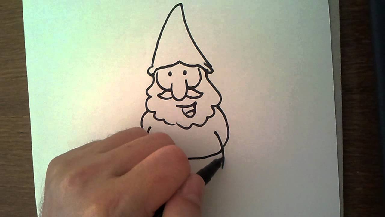 1280x720 drawing book how to draw gnomes and dwarves - Gnome Cartoon Drawing