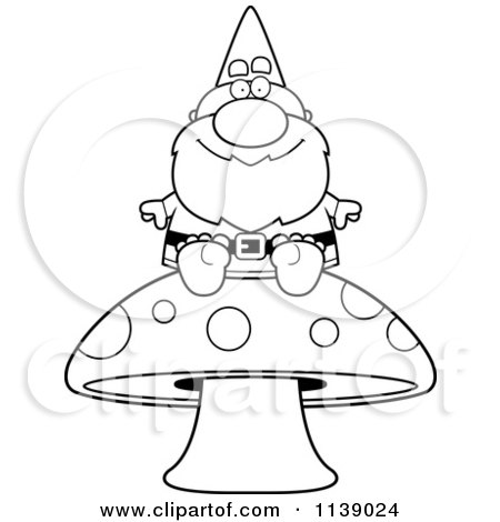450x470 cartoon of a waving chubby male gnome - Gnome Cartoon Drawing