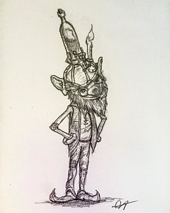 240x300 Gnome Drawings - Gnome Drawing