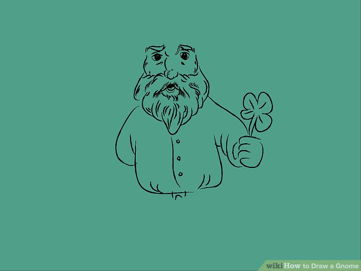 728x546 How To Draw A Gnome Steps - Gnome Drawing