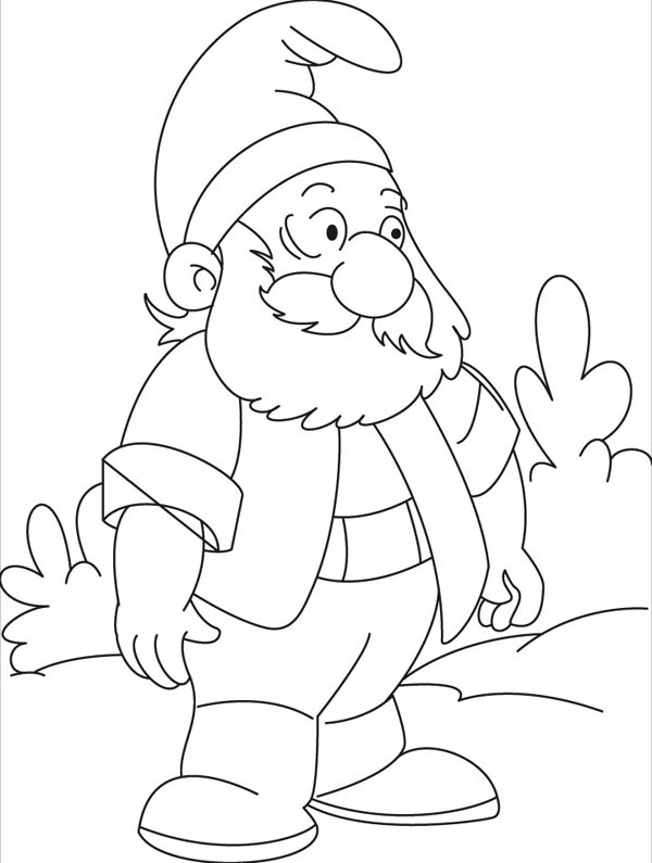600x795 How To Draw A Garden Gnome - Gnome Drawing