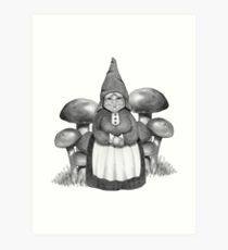 210x230 Female Gnome Drawing Art Prints Redbubble - Gnome Drawing