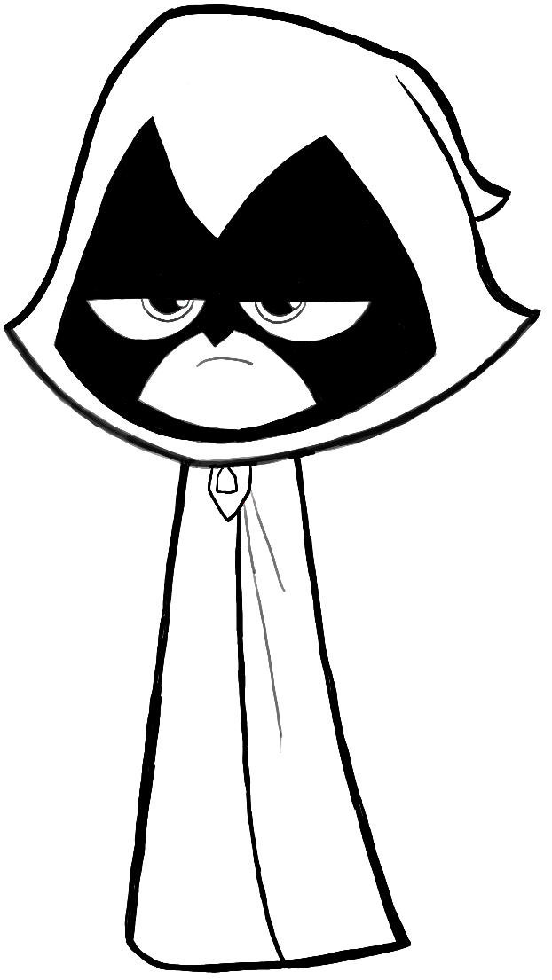 622x1105 How To Draw Raven From Teen Titans Go With Easy Steps Drawing Tutorial - Go Drawing
