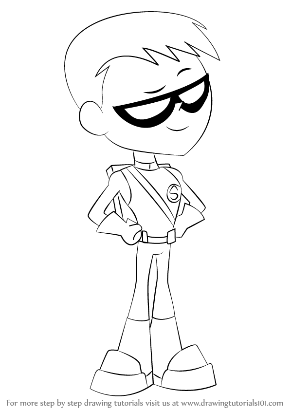 598x844 Learn How To Draw Speedy From Teen Titans Go - Go Drawing