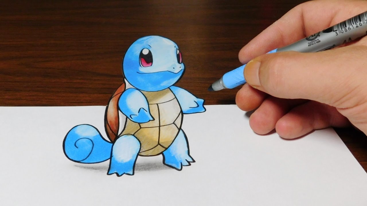 1280x720 Drawing Squirtle - Go Drawing