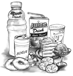 250x263 Carbohydrate Counting Diabetes Niddk - Go Foods Drawing