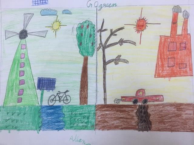 640x480 go green earth day - Go Green Drawing